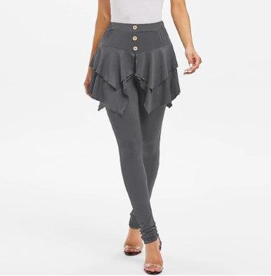Tiered Ruffle Skirted Legging - Amazitshop