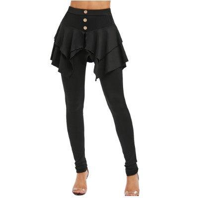 Tiered Ruffle Skirted Legging - Amazitshop