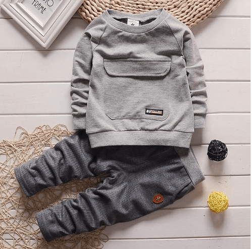 toddler baby clothes children suit 0 - 3 years old suit + pants children's sportswear boys girls children's clothing brand - Amazitshop