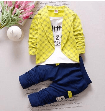 toddler baby clothes children suit 0 - 3 years old suit + pants children's sportswear boys girls children's clothing brand - Amazitshop