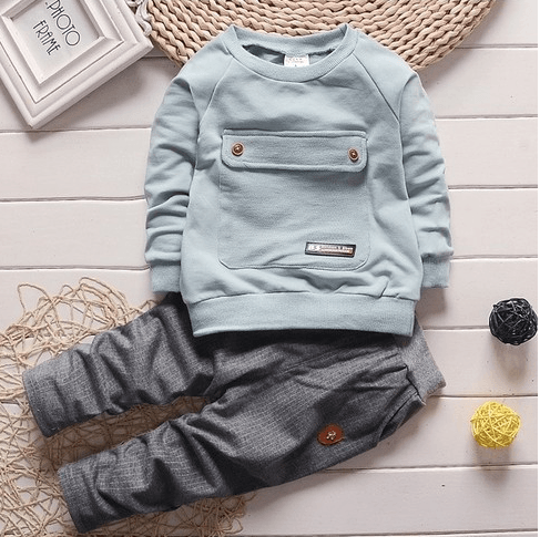 toddler baby clothes children suit 0 - 3 years old suit + pants children's sportswear boys girls children's clothing brand - Amazitshop
