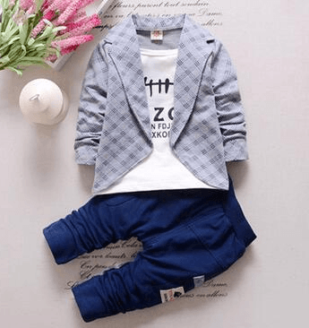 toddler baby clothes children suit 0 - 3 years old suit + pants children's sportswear boys girls children's clothing brand - Amazitshop