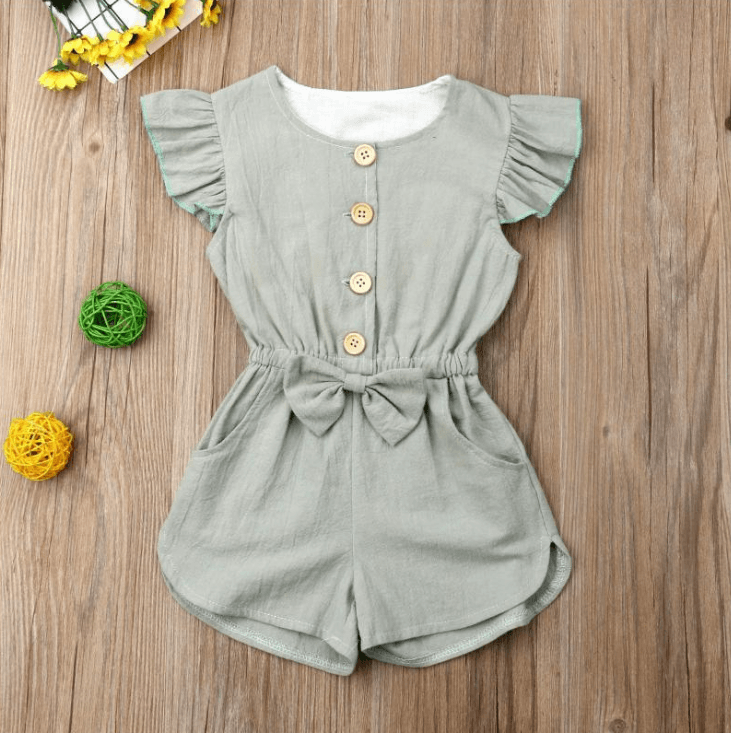 Toddler Girl Clothes Kids Baby Girls Summer Ruffles Sleeve - Amazitshop