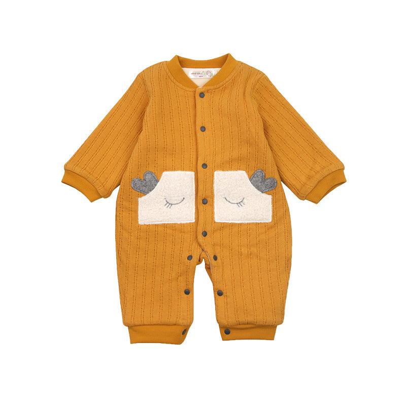 Toddler Outing Clothes Autumn And Winter Warm Baby Romper - Amazitshop