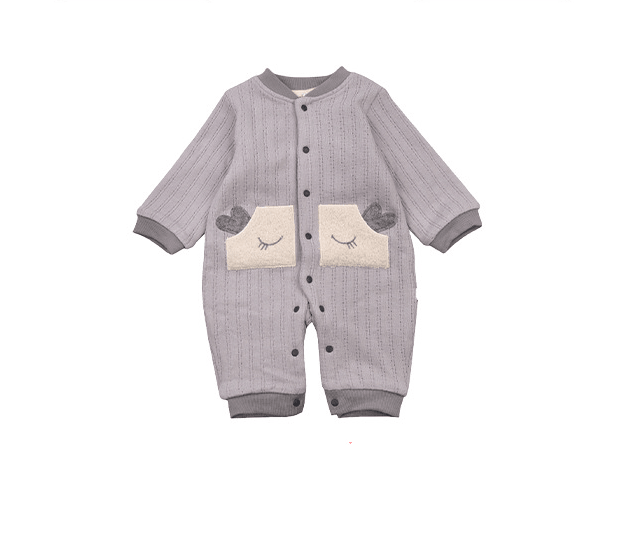 Toddler Outing Clothes Autumn And Winter Warm Baby Romper - Amazitshop