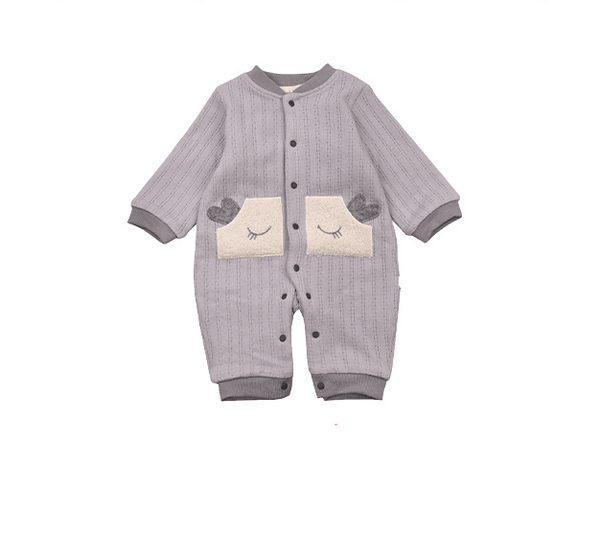 Toddler Outing Clothes Autumn And Winter Warm Baby Romper - Amazitshop