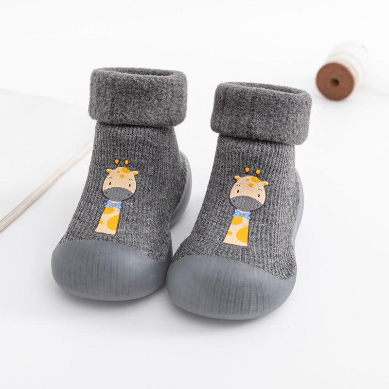 Toddler Shoes Baby Socks Children Non - slip Soft - soled No Heel - Amazitshop