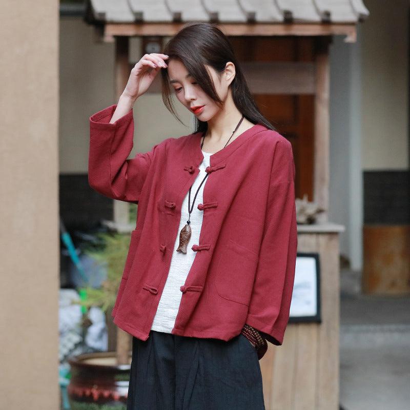 Traditional chinese blouse shirt tops for women - Amazitshop