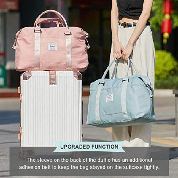 Travel Duffel Bags Sports Fitness Gym Tote Bag Women Weekender Overnight Bag - Amazitshop