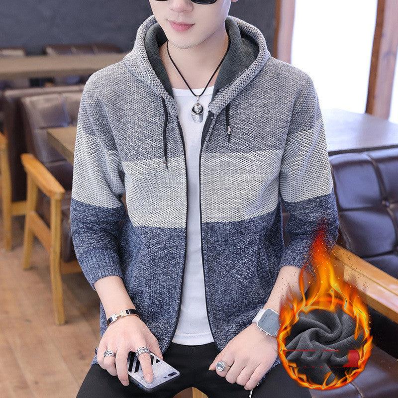 Trendy Autumn And Winter Jackets Plus Velvet Thickened Jacket Tops - Amazitshop