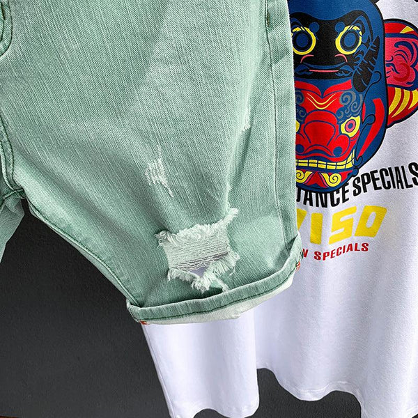 Trendy Ripped Denim Shorts for Fashion - Forward Kids - Amazitshop