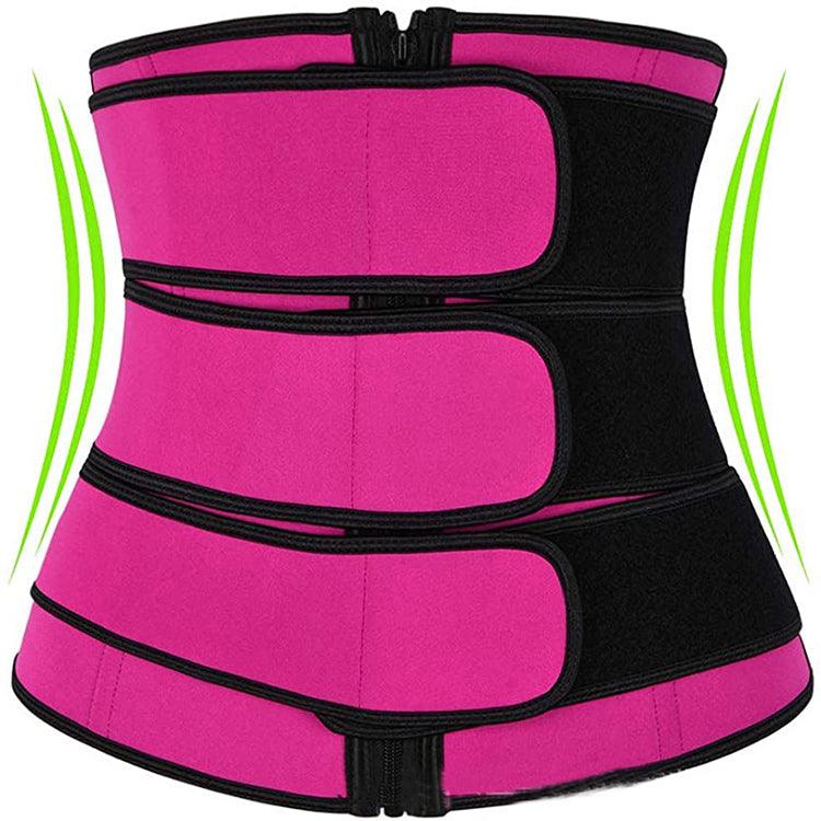 Tummy Sweat Shapewear Bodysuits Women Waist Trainer Slimming 2 - 3 Belts Workout Shaper Corset - Amazitshop