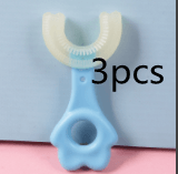 U - shaped Baby Toothbrush Children 360 Degree Teethers Soft Silicone Clean Brushing Kids Teeth Oral Care Cleaning Toothbrush - Amazitshop