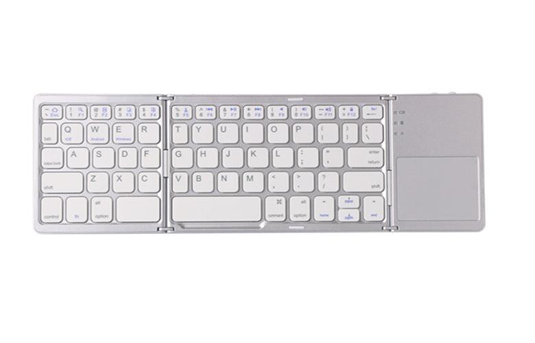 Ultra - thin Tri - fold Folding Touch Keyboard - Amazitshop