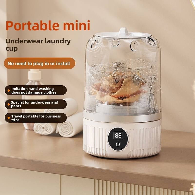 Underwear Washer, Portable Mini Washing Machine, Upgraded Mini Washings Machines, Rechargeable Cordless Washing - Machine, Laundry Cup For Bra, Underwear, Socks. - Amazitshop