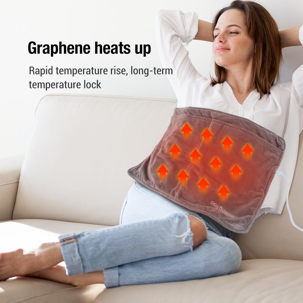 USB Electric Heating Feet Warmer Graphene Electric Blanket Home Office Feet Warmer Mat - Amazitshop