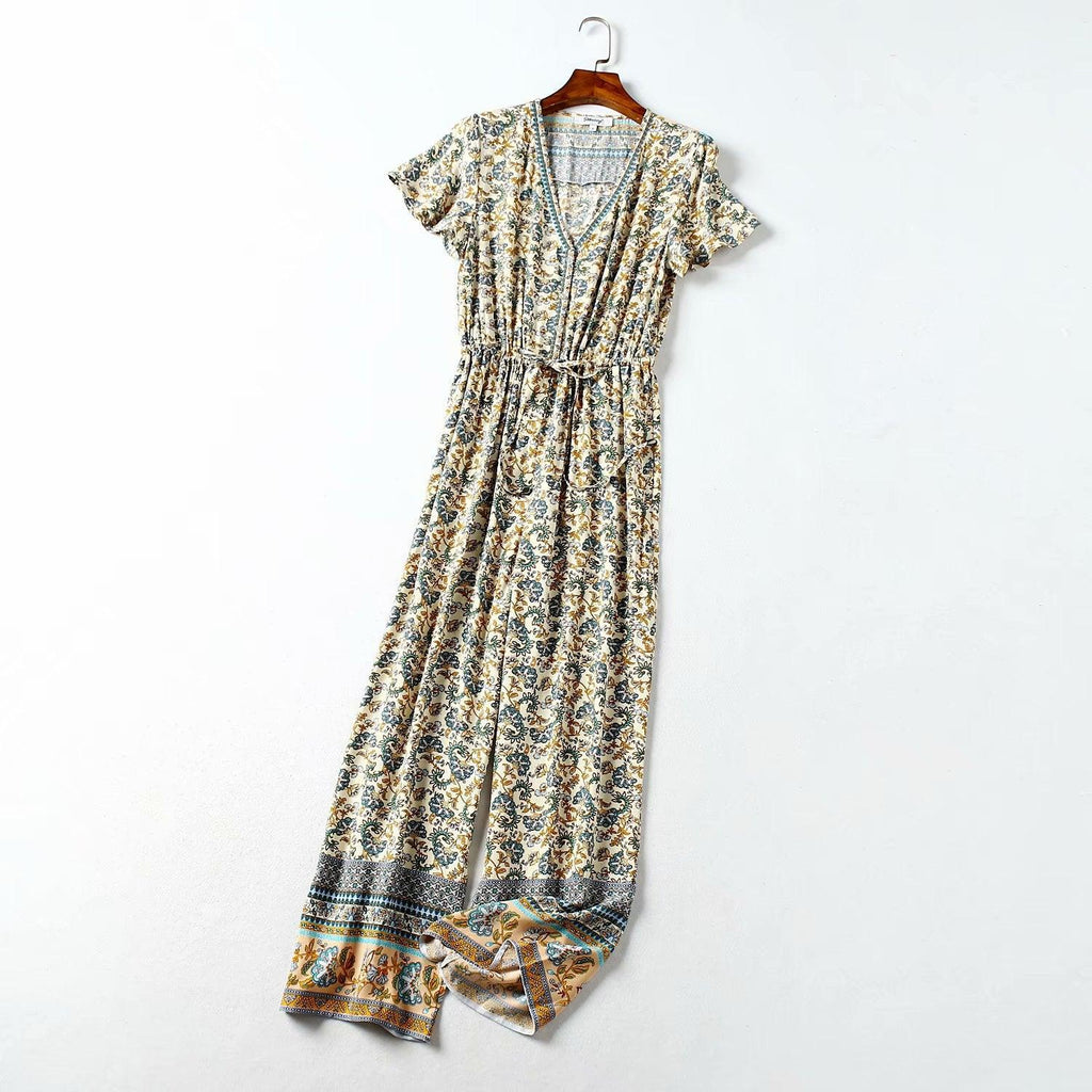 Vacation print jumpsuit - Amazitshop