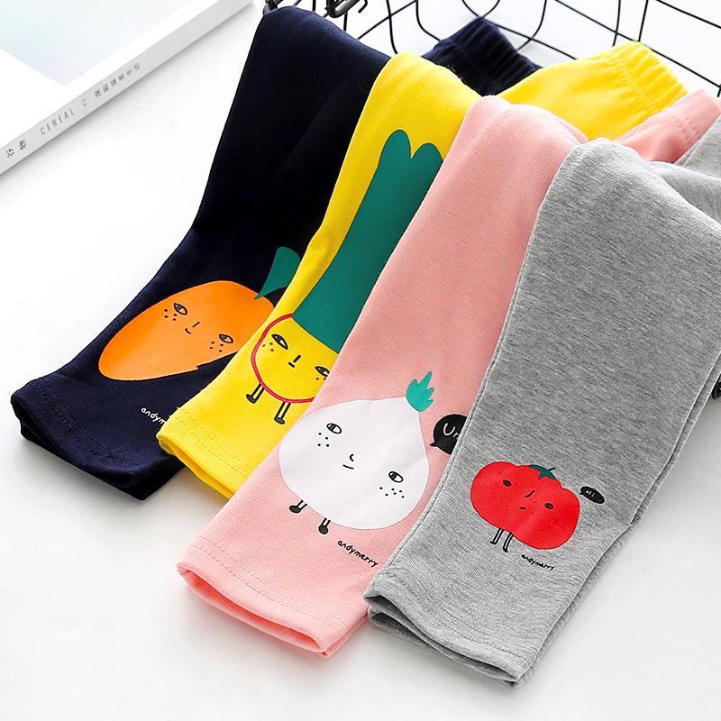 Vegetable print trousers - Amazitshop