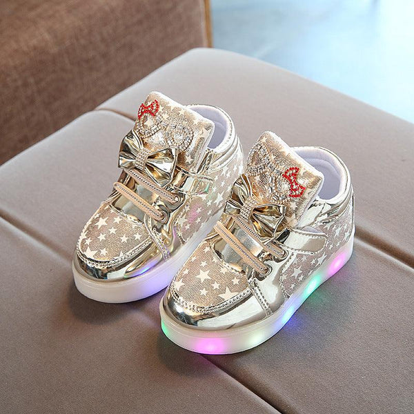 Velcro Flashing Luminous Kids Shoes - Amazitshop