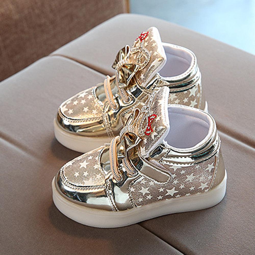 Velcro Flashing Luminous Kids Shoes - Amazitshop