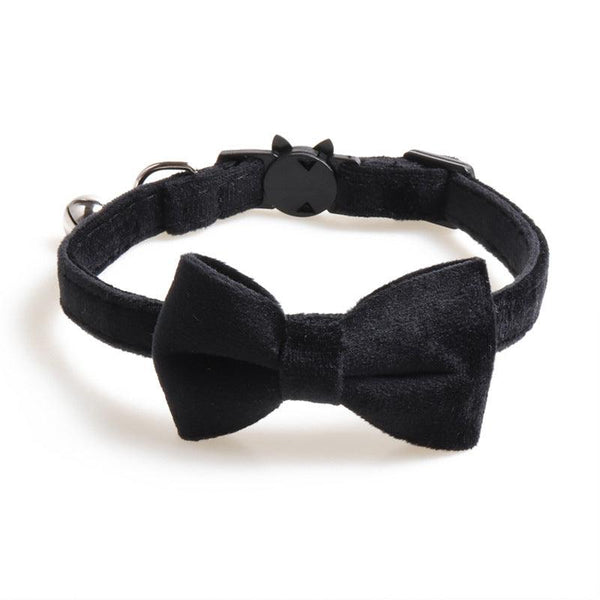Velvet Pet Collars Bowknot Dog Collars - Amazitshop