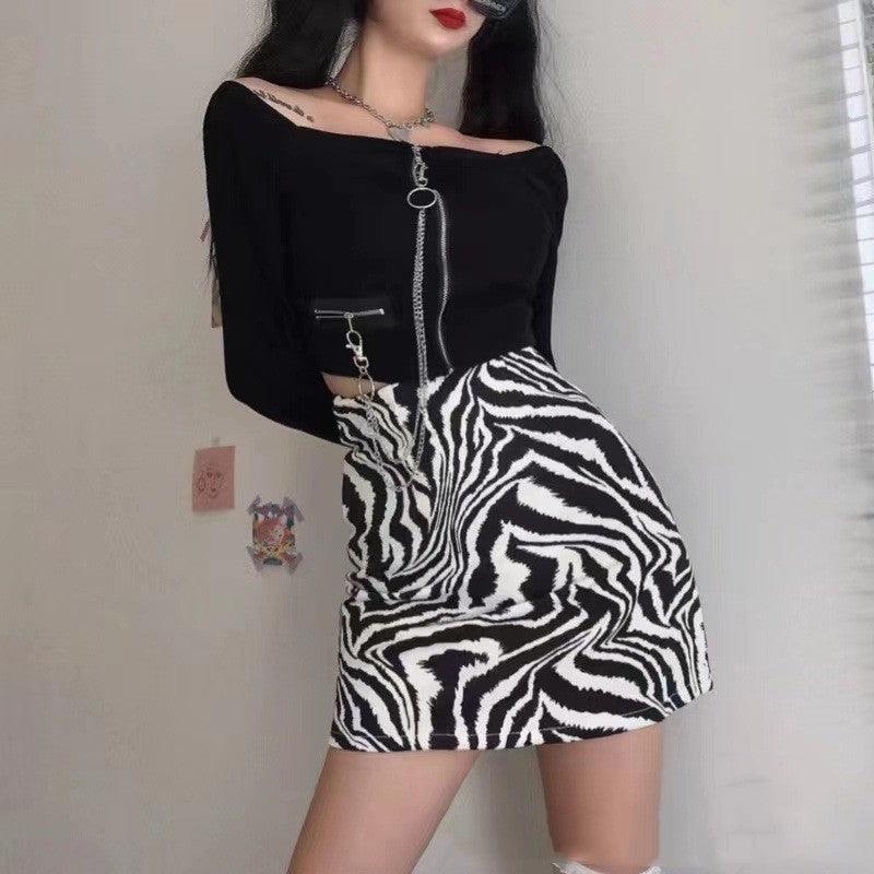 Versatile Short Skirt Women's Autumn High Waist Cover - Amazitshop