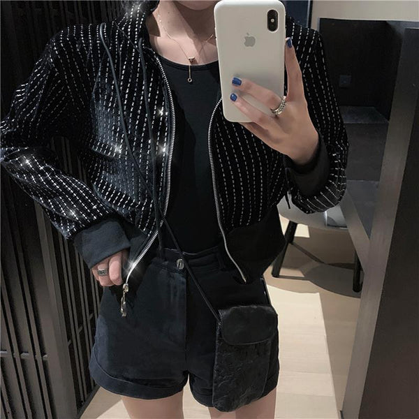 Versatile velvet jacket - Amazitshop
