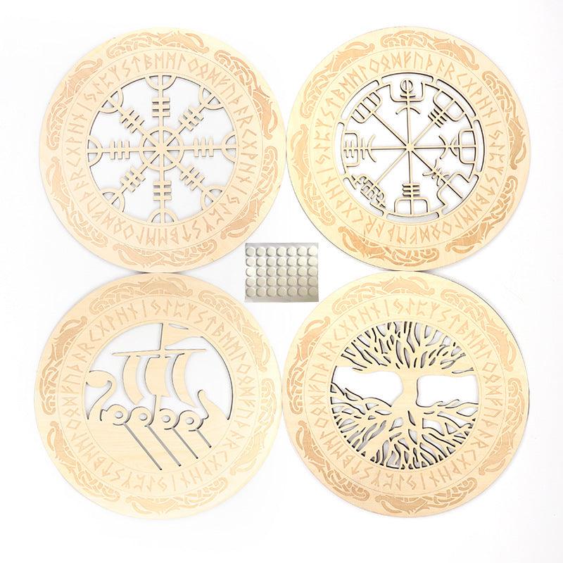 Viking Decor Wooden Wall Art Nordic - Amazitshop