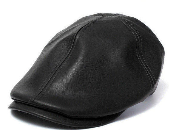 Vintage British Wind Leather Cap For Men And Women - Amazitshop