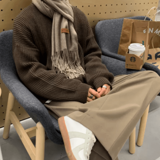 Vintage Slouchy Style Knitwear Ancient Casual Jacket - Amazitshop