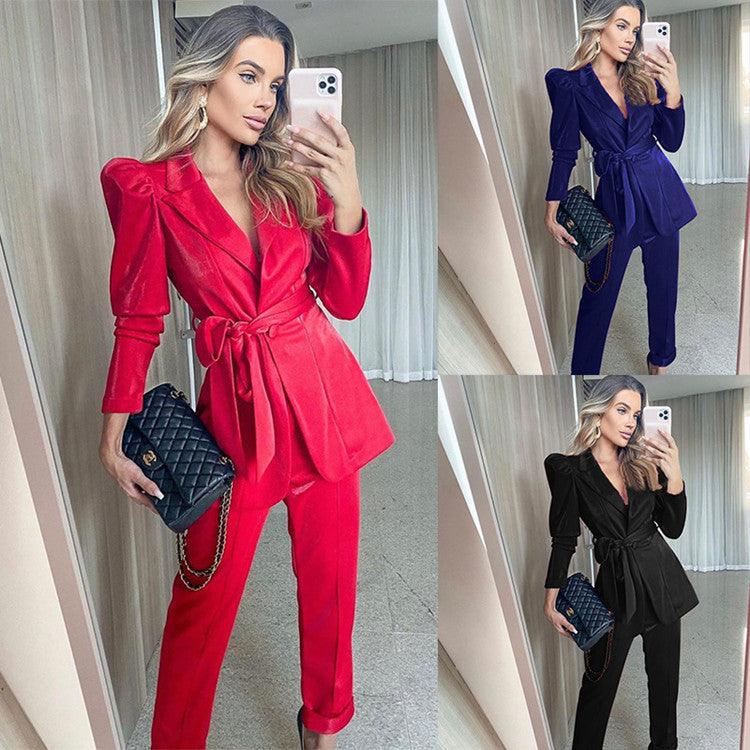 Waistband suit and trousers suit - Amazitshop