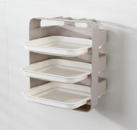 Wall - Mounted Non - Perforating Multilayer Shelving - Amazitshop