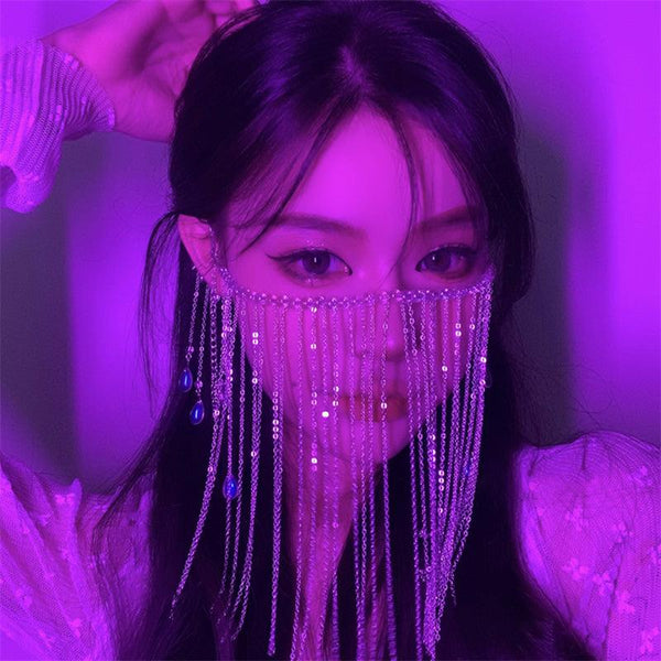 Water Drop Gem Hair Jewelry Photography Mask Jewelry - Amazitshop