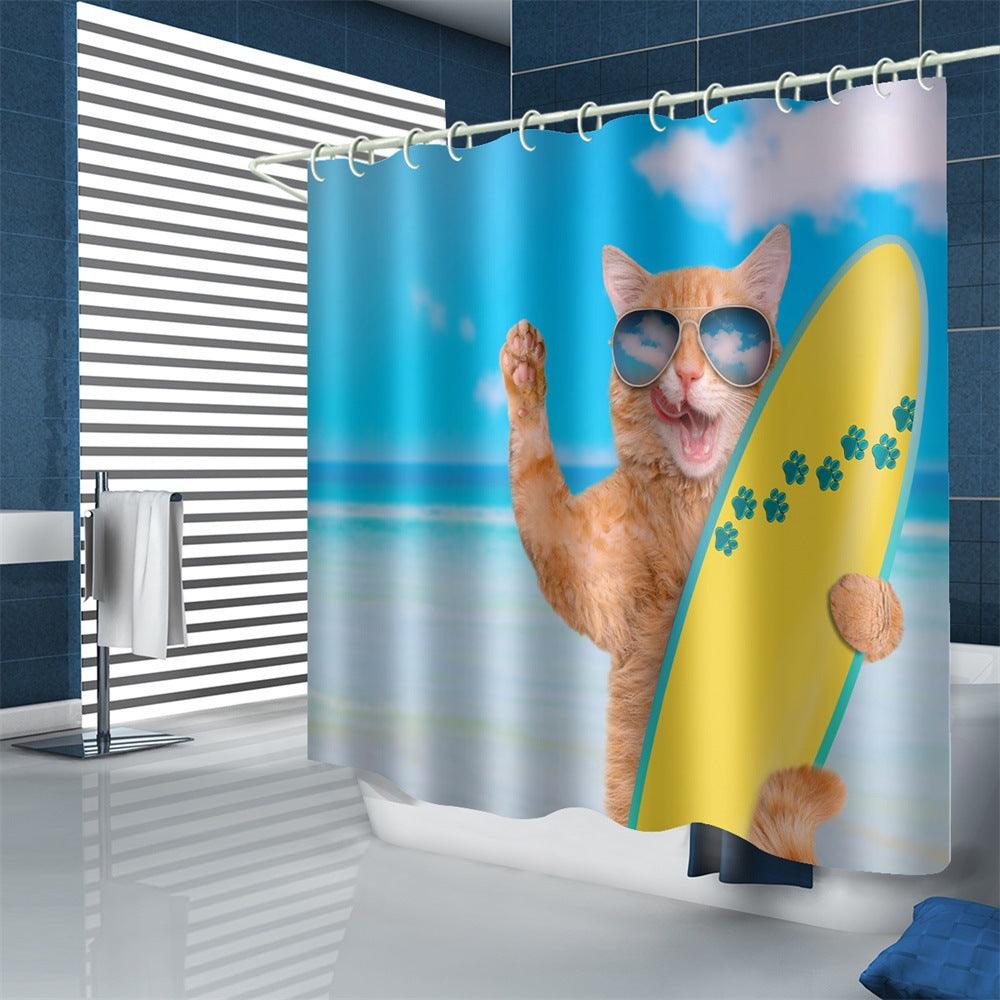 Waterproof polyester shower curtain - Amazitshop