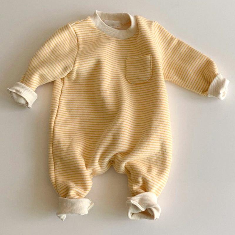 Wear striped baby jumpsuits outside - Amazitshop