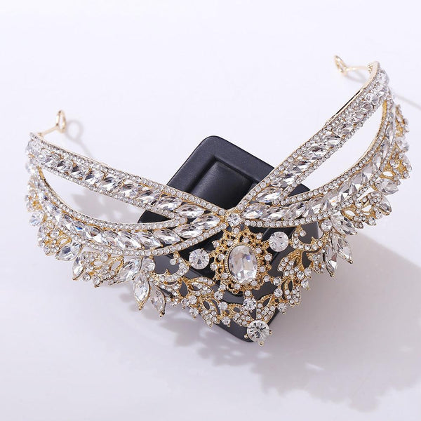 Wedding Crown Headdress Bridal Rhinestone Wedding Style Crown Accessories - Amazitshop