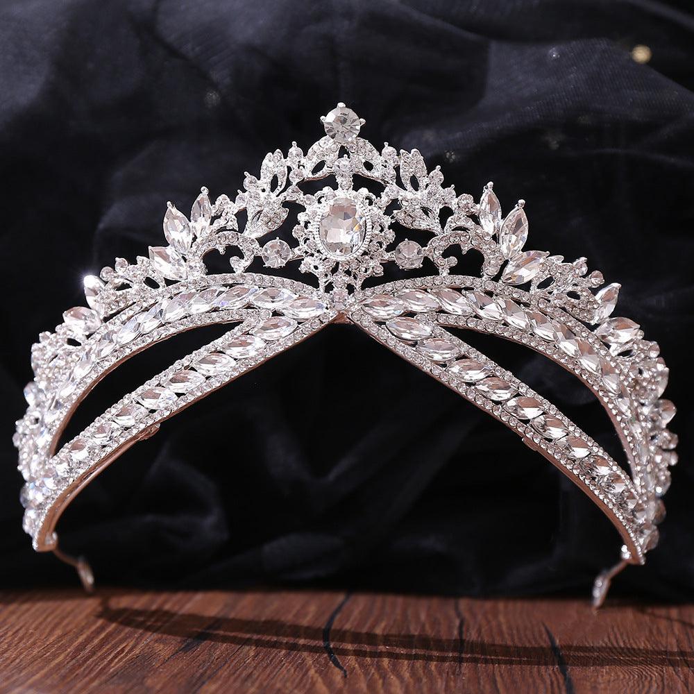 Wedding Crown Headdress Bridal Rhinestone Wedding Style Crown Accessories - Amazitshop
