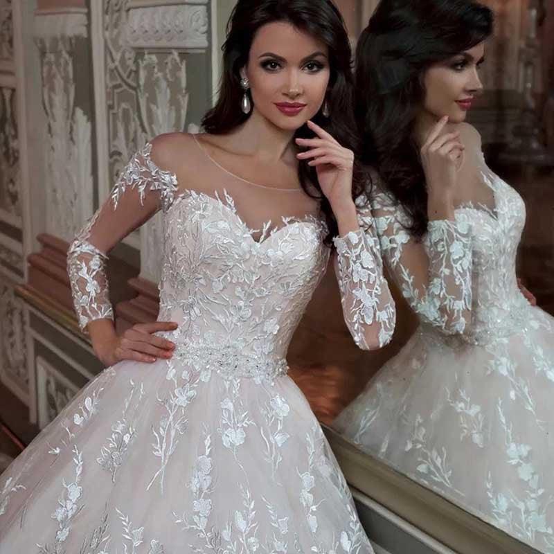Wedding Gown Bridal Lace Dresses - Amazitshop