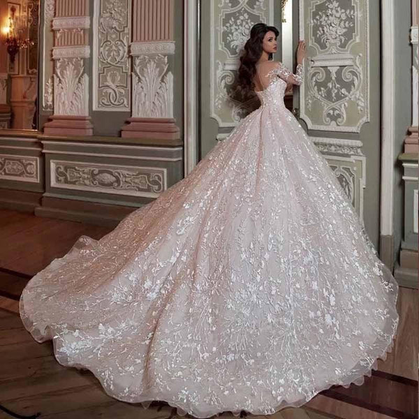 Wedding Gown Bridal Lace Dresses - Amazitshop