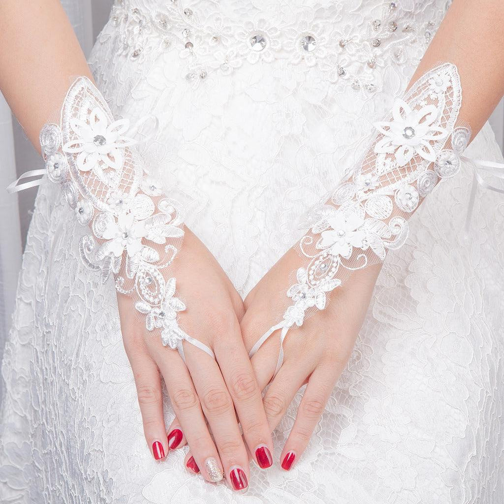 Wedding Shop Bridal Gloves Accessories Lace - Amazitshop