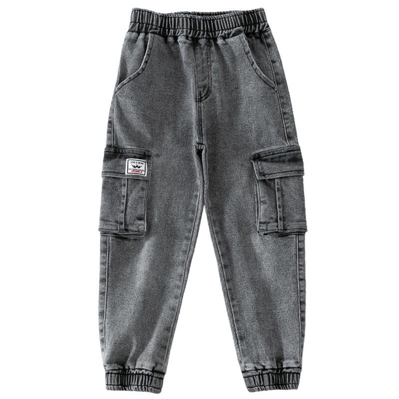 Western Style Fan Loose Denim Overalls - Amazitshop