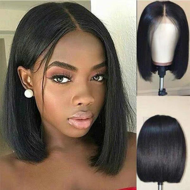 Wig Women Short Human Hair Wigs Bob Brazilian Black Women Remy - Amazitshop