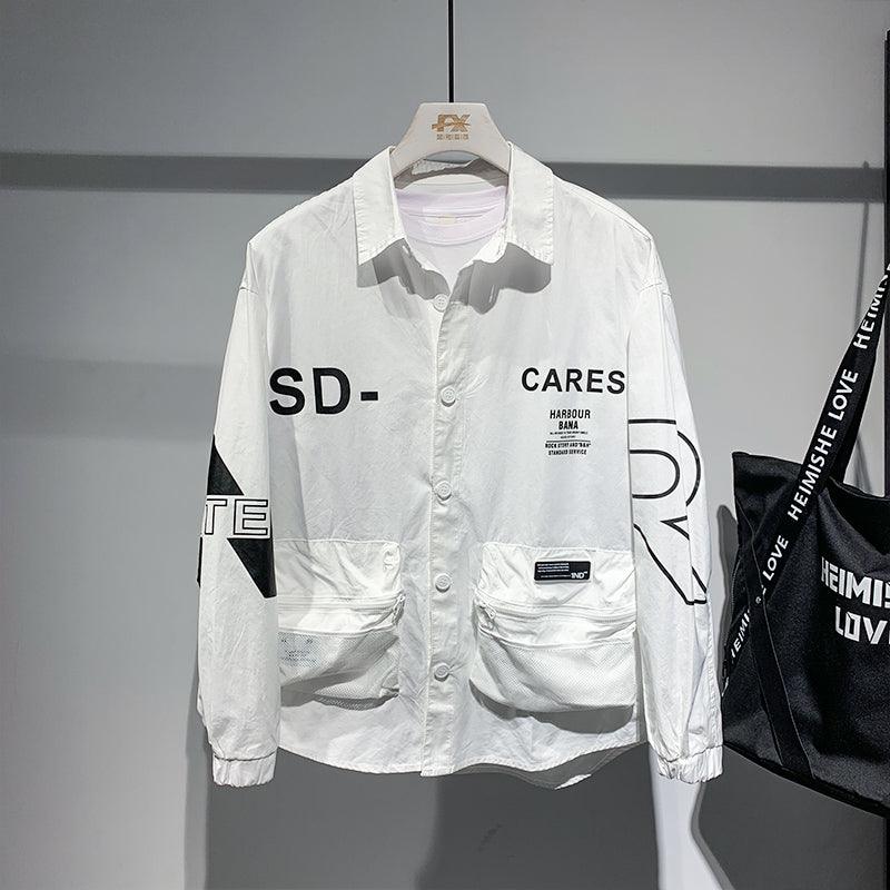 Wind - shaped Korean Version Of The Trend Of Men's Casual Sunscreen Clothing Stitching Contrast Color Fashion Jacket Men - Amazitshop