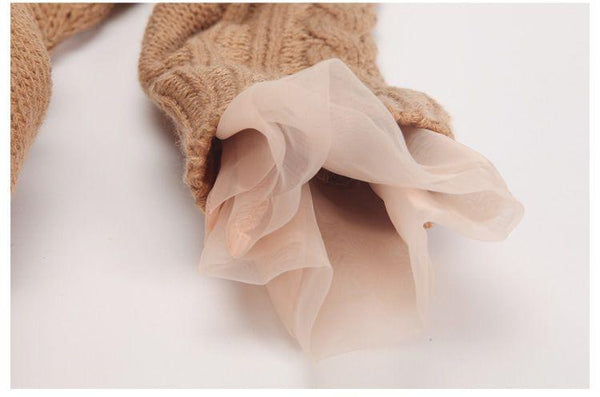 Winter Girls Christmas Dresses Knitted Kids Clothes Warm Red - Amazitshop