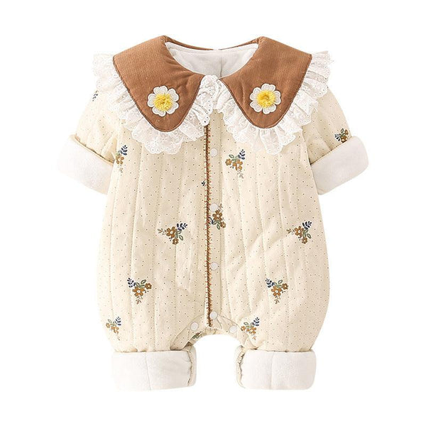 Winter Little Floral Baby Jumpsuits - Amazitshop