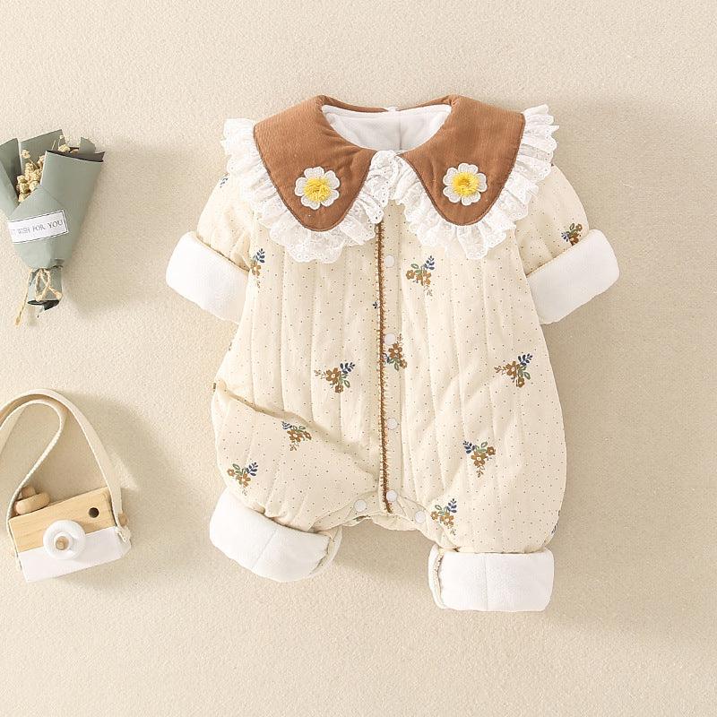 Winter Little Floral Baby Jumpsuits - Amazitshop