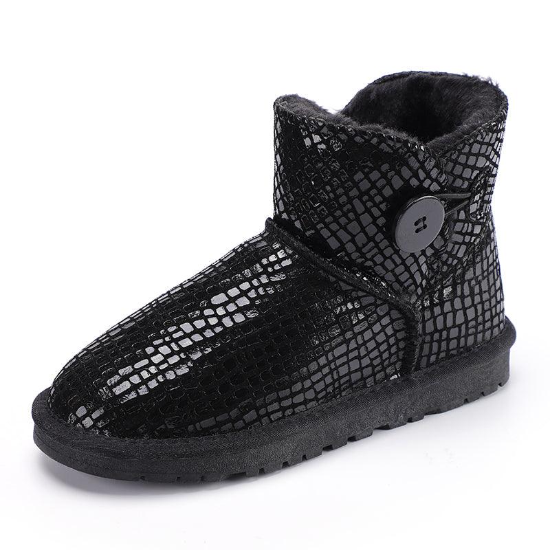 Winter Non - slip Bread Low Top Flat Cotton Shoes - Amazitshop