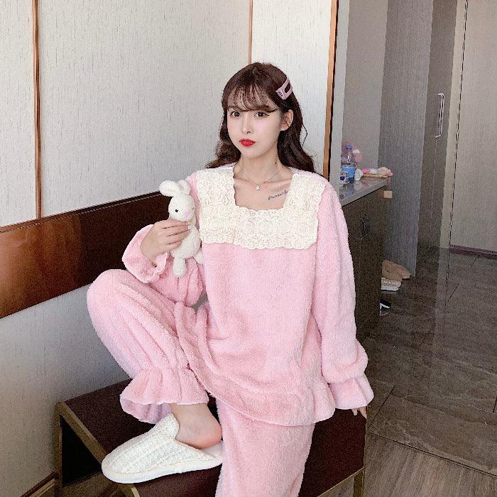 Winter Sweet And Warm Plush Loungewear - Amazitshop