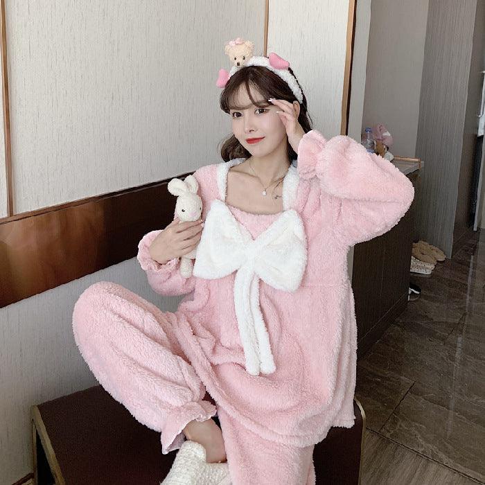 Winter Sweet And Warm Plush Loungewear - Amazitshop