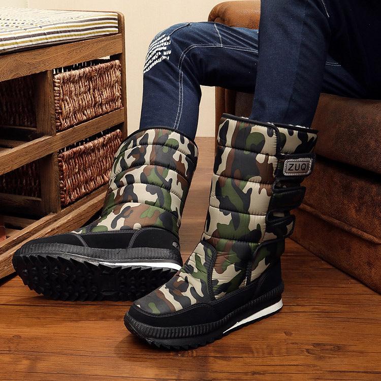 Winter Thicken Thermal Snow Cotton Boots Male - Amazitshop